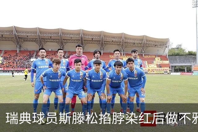 瑞典球员斯滕松掐脖染红后做不雅动作，或遭追加停赛